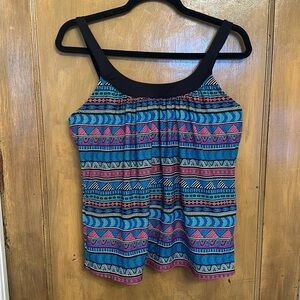 NWOT Coco Reef Ultra Fit Bra Sized Underwire Printed Tankini Top - 36D